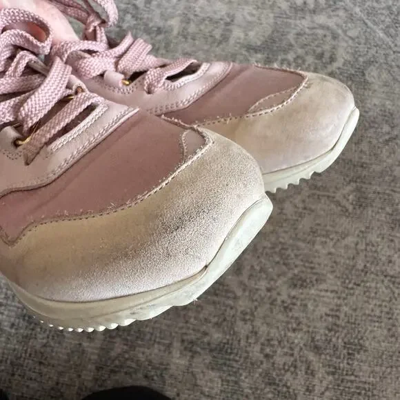 Buscemi Ventura Rosa Pink Toddler Girl Lace Up Sneakers Size EU 26 US 9.5 - Picture 6 of 9